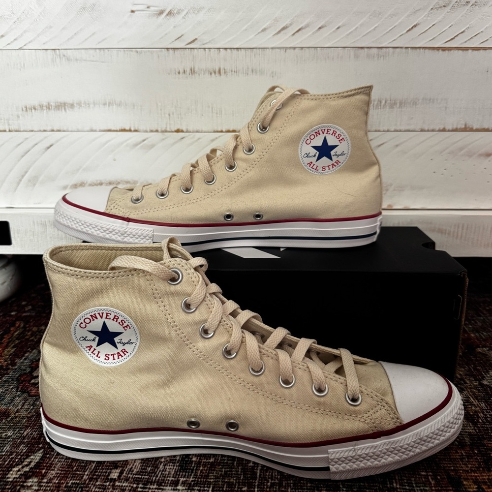 NWT Converse High Top Sneakers in Natural Ivory - Picture 3 of 5